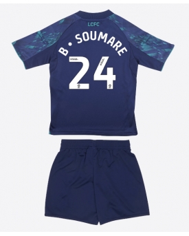 Leicester City Boubakary Soumare #24 Maglia Gara Trasferta Repliche 2025-26 Bambino Maniche Corte